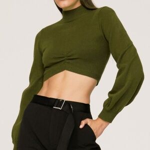 Sachin & Babi | Mara Knit Cropped Long Sleeve Sweater.